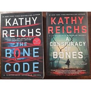 The Bone Code & A Conspiracy of Bones by  Reichs, Kathy (2 paperback books)